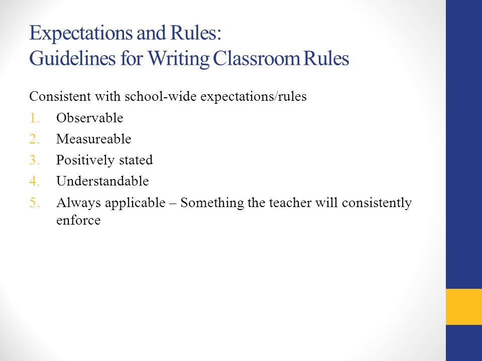Essay classroom rules